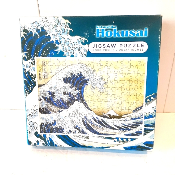 Katsushika Hokusai 1000 Piece Puzzle Kanagawa " the great wave off" Japanese - Picture 1 of 12
